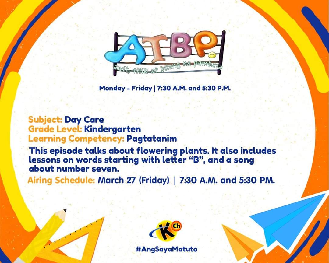 ABSCBNpr's tweet photo. #StayAtHomeLearnAtHome with Knowledge Channel! Narito ang mga programang mapapanood natin ngayong araw. @kchonline 
https://t.co/Y4LLp0mz8E https://t.co/1RcDOPcRVS