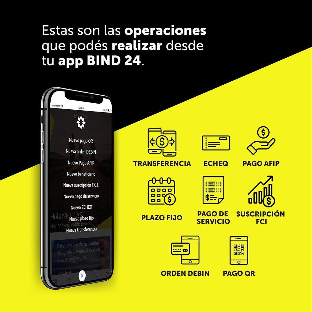 arielsbdar's tweet photo. 👋 Alejandro!

Contas con la ayuda de @bindARG, BANCO con +90 años de historia, referente de tecnología e innovación en todo LATAM y dispuesto a ayudar a abrir miles de cuenta de manera 100% online con todos estos servicios activos👇🏻. 

https://t.co/HnBOyHm7QC

cc @vafacu https://t.co/xcqts5WbzZ
