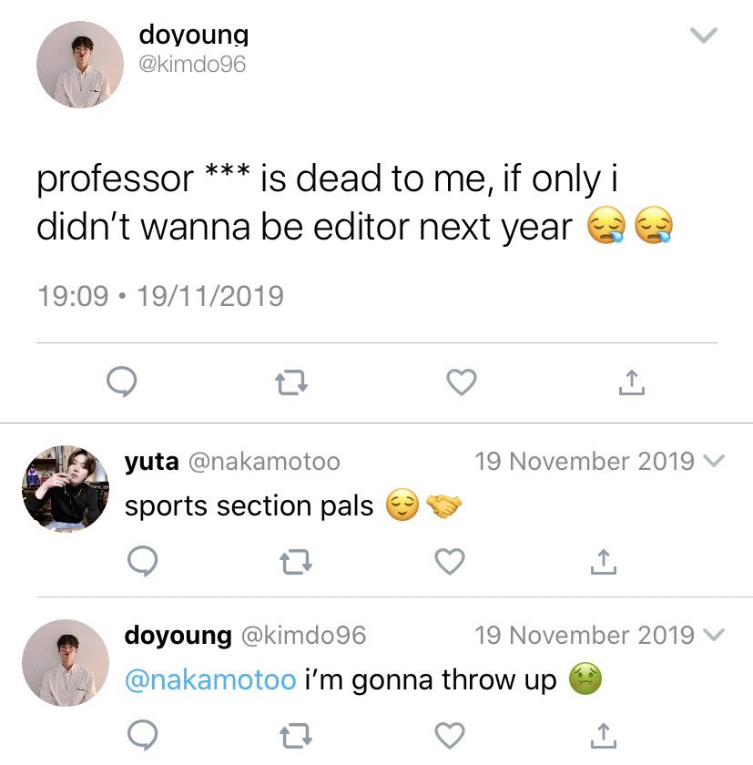  ... dojae auall doyoung wants is to be editor of the school paper, so when his professor makes reporting on the baseball team his only requirement for the position, doyoung agrees. it wouldn’t be so bad if he didn’t hate sports - or the school’s star shortstop, jung jaehyun.