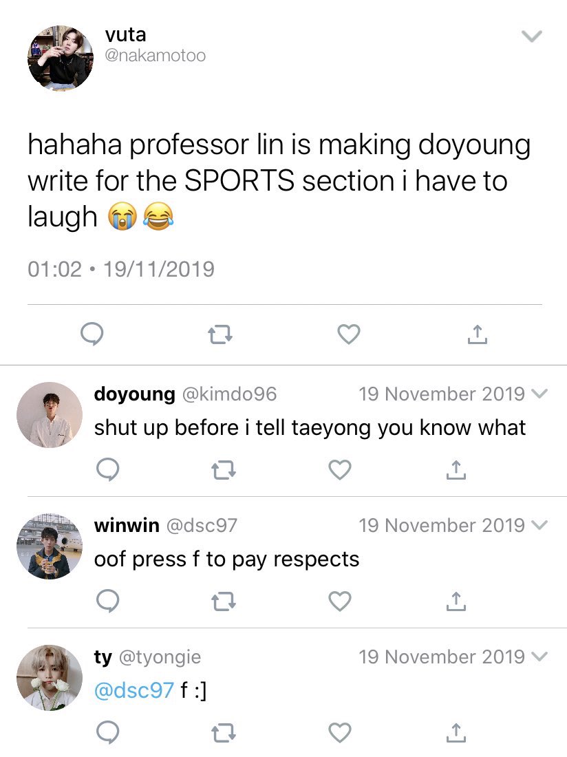  ... dojae auall doyoung wants is to be editor of the school paper, so when his professor makes reporting on the baseball team his only requirement for the position, doyoung agrees. it wouldn’t be so bad if he didn’t hate sports - or the school’s star shortstop, jung jaehyun.