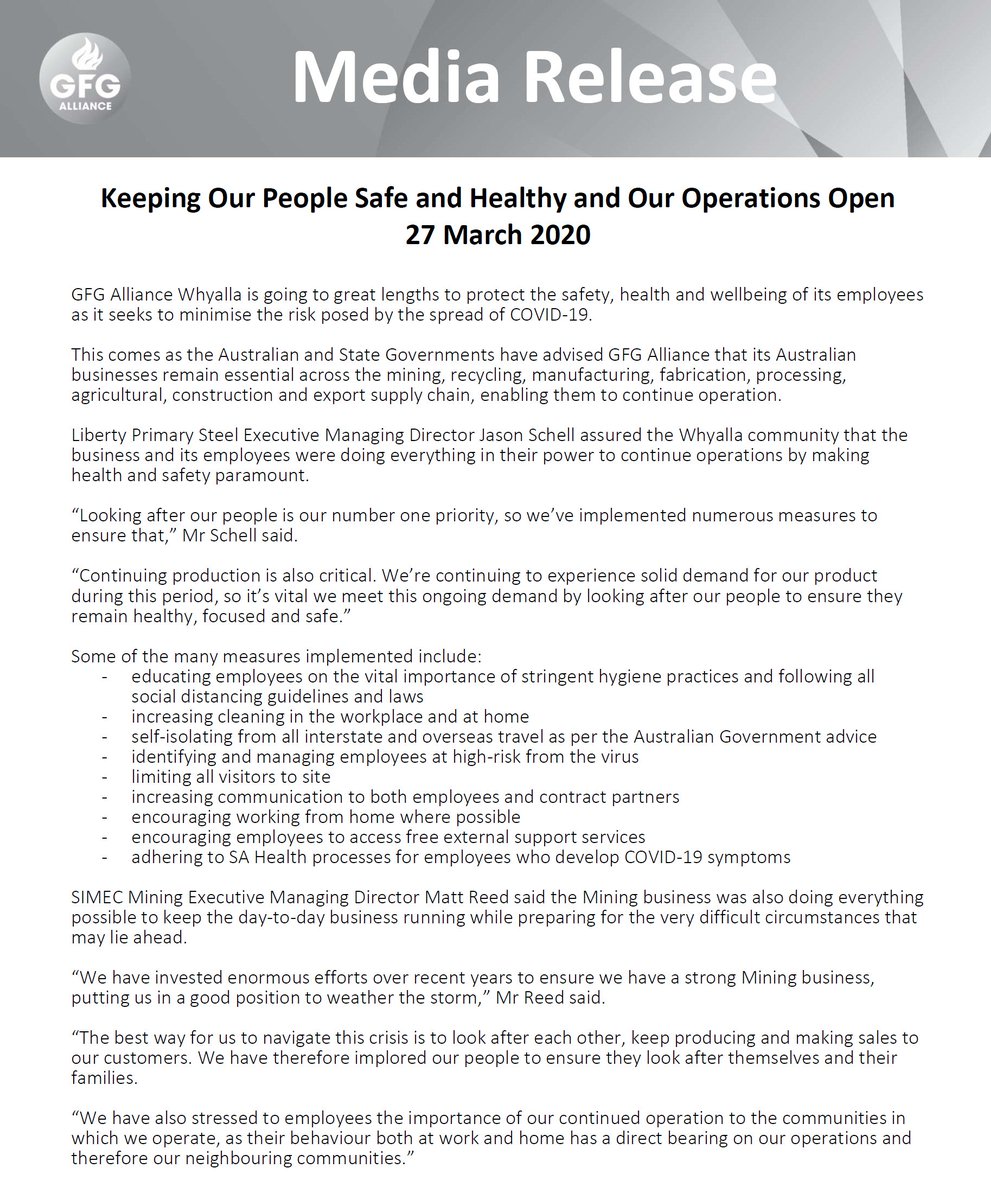 GFG Alliance Whyalla tweet media