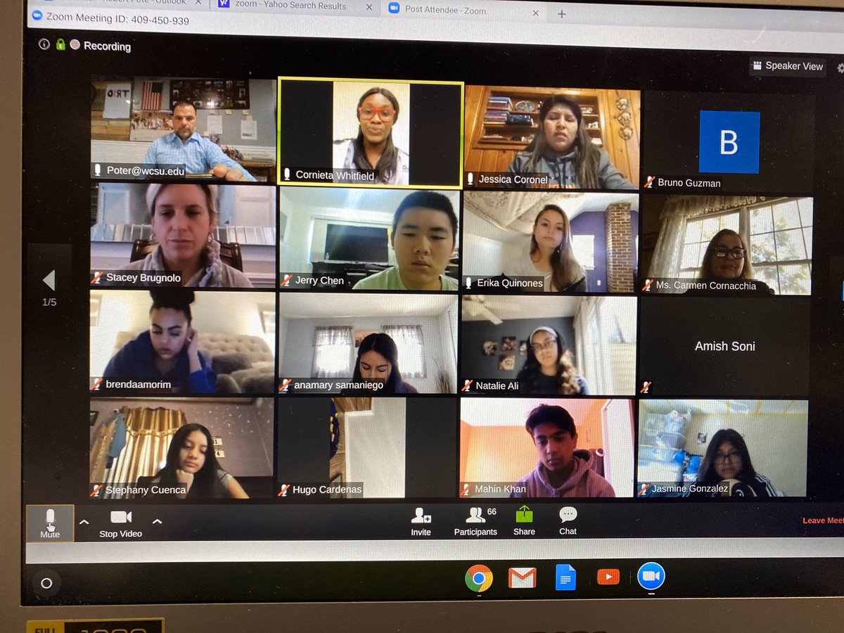 CC_UB_WCSU's tweet photo. Today, our Upward Bound program hosted a group meeting via Zoom. A total of 70 participants. We had an alumni and nurse guest speaker, Cornieta Whitfield, who shared healthy tips and more with our students. Thank you for joining us. It is so nice to connect with our students. https://t.co/9fnD9UDtFg