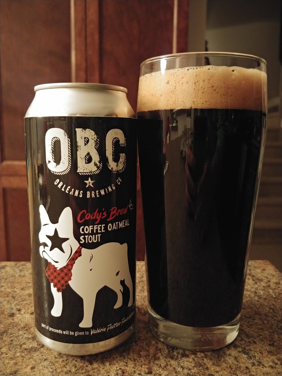 ottawahockey's tweet photo. Wow...coffee oatmeal stout. So rich, so tasty! @OrleansBrewing Cody's Brew, brewed in collaboration with @Cecer_83. Part of proceeds going to @Support_Flutter Come on #613beer lets sell out this brew! We can do it! @BeerFromCanada @hockeynight @DrunkPolkaroo @Senators @MapleLeafs https://t.co/QwzQsI0nvI