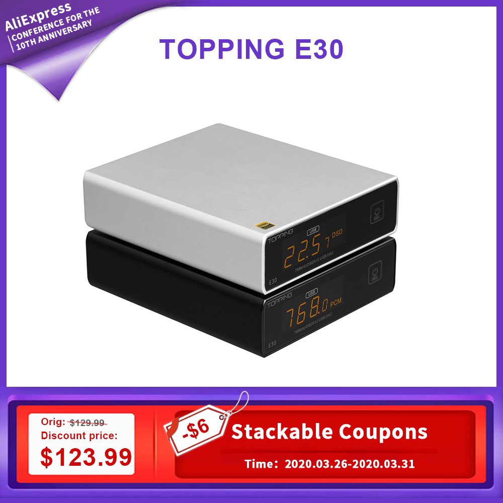 The Aliexpress first biggest promotion in 2020 is about to start, On March 28th, TOPPING D90 E30 D70 is the best time to get.  Hope that the global COVID-19 will end soon. Fighting!    aliexpress.com/store/1140113/…