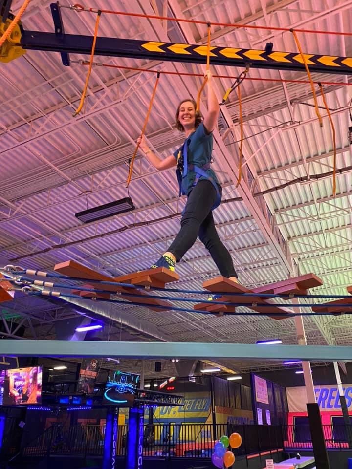 UnitedChurchTLH's tweet photo. Since we can’t be together physically right now, #throwback to our youth, college &amp; young adults enjoying themselves at #UrbanAir earlier this year. They laughed together, conquered the ropes course, the sky ride, the warrior zone, and fought at the battle zone. They had a blast! https://t.co/df800DfVcd