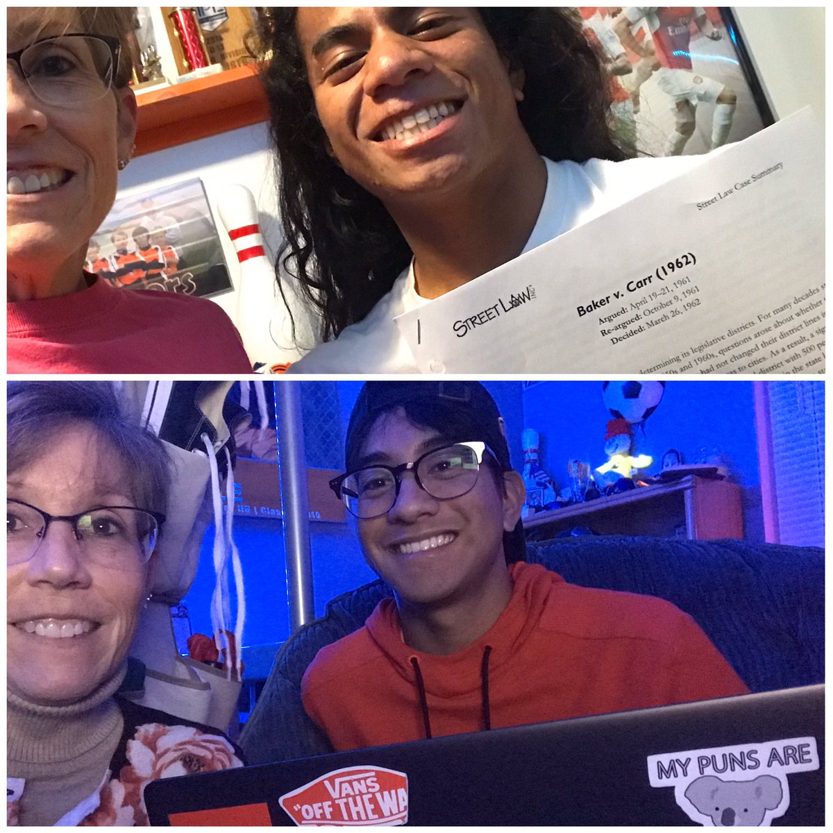 drstaceysidle's tweet photo. #NEVirtualSpiritWeek Talk About It Thursday - Enjoyed spending a few minutes tonight discussing what they are reading! @NESD #bobcatproud https://t.co/gyAPyoSXyp