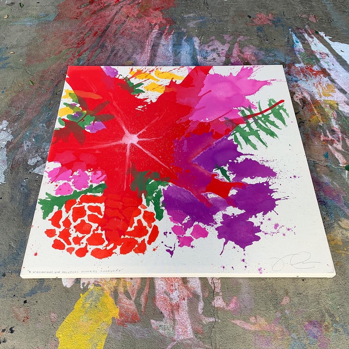 jasondemeo's tweet photo. FLOWER SERIES: “A Woman Like You Deserves Flowers Every Day” 4x4ft on raw canvas.
•
Gift for my wife Hilllary
••
#abstractexpressionism #abstract #color #conceptual #conceptualexpressionism #art #creativity #jaspace #jasondemeo #contemporaryart #synthesism https://t.co/4aqNh8m7yH