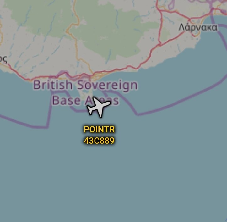 is_keelu's tweet photo. British Army 
Thales Watchkeeper WK450 #UAV 
Spotted off the coast of #Cyprus 

#POINTR #43C889 #Drone https://t.co/Kk0ilkR1J6