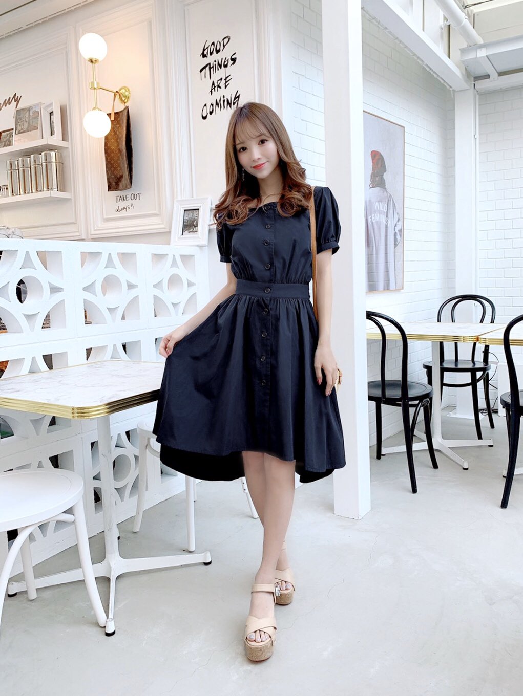 Michellmacaron 本日入荷の新作 テールカットワンピース 8 900 Tax T Co Ddmeg4xyc8 スタイルupの定番 テールカットデザインに 大人な雰囲気も なワンピース リボンは前後ろどちらで結んでも可愛いです