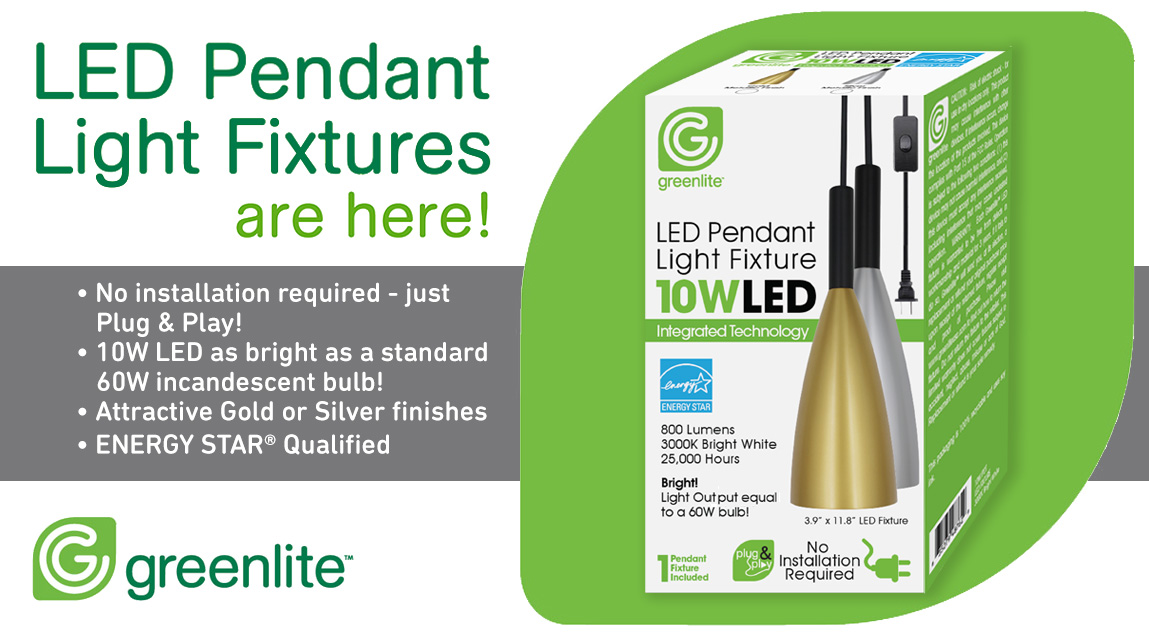 greenliteusa's tweet photo. Use some of your #StayAtHome time for lighting home improvements! These amazing new 10W @ENERGYSTAR  #LED Pendants cast the same brightness as standard 60W incandescent bulbs. No installation required. Just #PlugAndPlay, and you're ready to go! #IntegratedTechnology #Convenient https://t.co/rdw3Du40qY