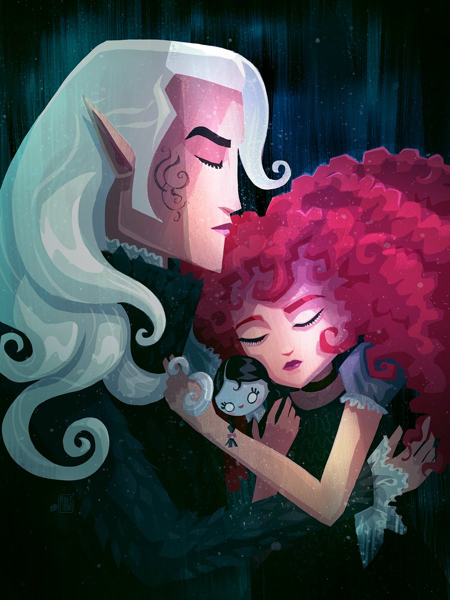 taylormaw_art's tweet photo. FATHER & DAUGHTER
Vampire Portrait
The morning glow crept over their faces as their love burned bright.
#GothSpringChallenge #drawchallenge #illustration #characterdesign #art #illustrationart #vampire #kidlit #digitalart https://t.co/liFEQluPf0