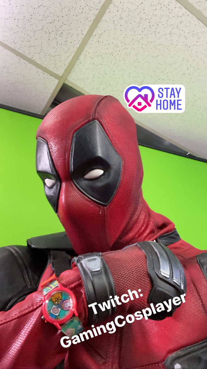 gamingcosplaye1's tweet photo. Thanks for all the love tonight! #deadpool #fortnite #victoryroyale #stayhome #twitch #watchme #gamingcosplayer #live #wellnotlive #waslive #archive #marshmellotomorrow #maybe #gotosleepbitch https://t.co/hxbfweyT62