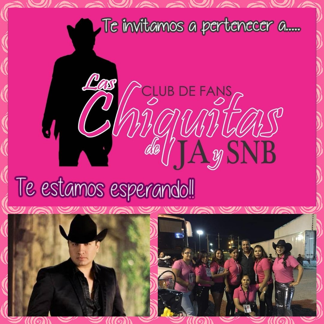 ReynaGu67392010's tweet photo. Unete a nuestro Club de fans oficial las #Chiquitas de JA y SNB.....  Te estamos esperando!!! 

#LasChiquitasDeJAySNB
@JulionAlvarez
@angelesmendoza
@EEnrique_F
@newsmedialatino #sedeslp https://t.co/dvafbvc6fo