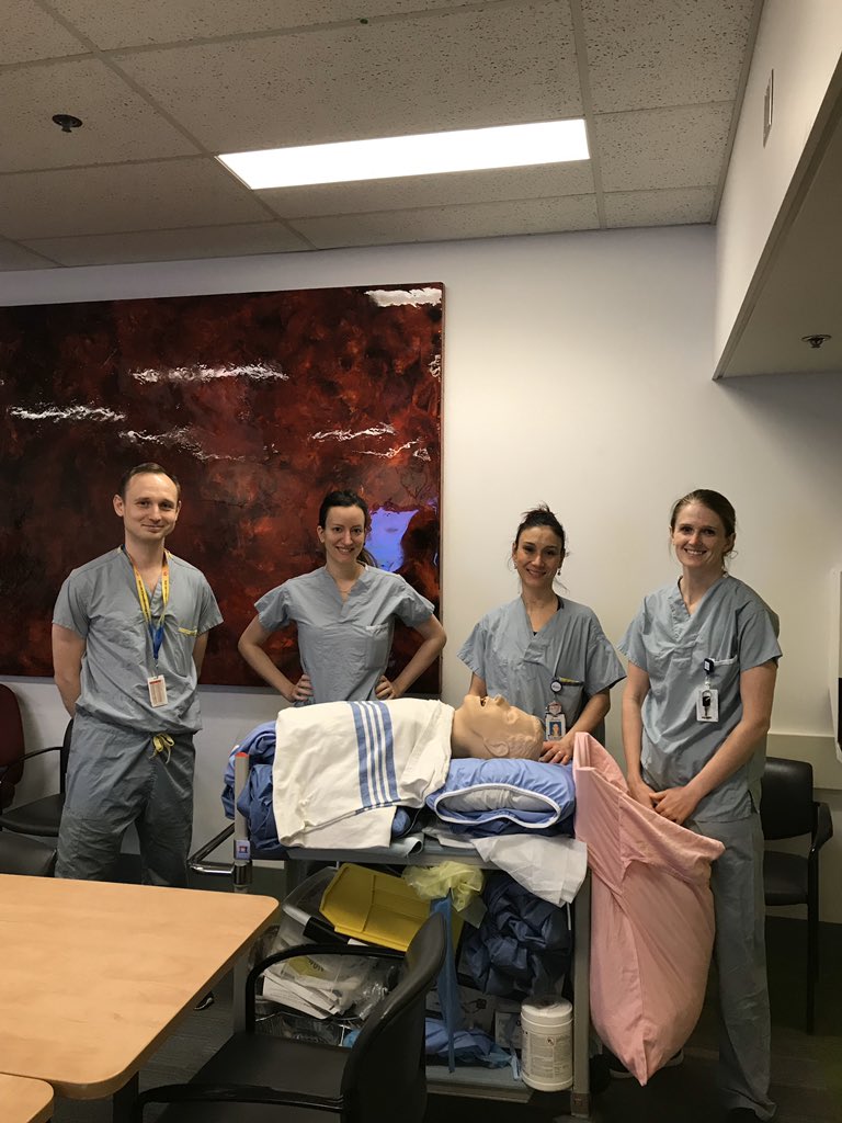 Over 140 COVID multidisciplinary simulations this week. RN, RT, AA and docs from ICU, PACU, OR, CSICU, medicine, surgery, family practice, anesthesia, ER. Thank you <a href="/ShannonLockhart/">Shannon Lockhart</a> <a href="/JustenNaidu/">Justen Naidu</a> for the simulation protocol and my fearless RT/ Anesthesia team. <a href="/Providence_Hlth/">Providence Health Care</a>