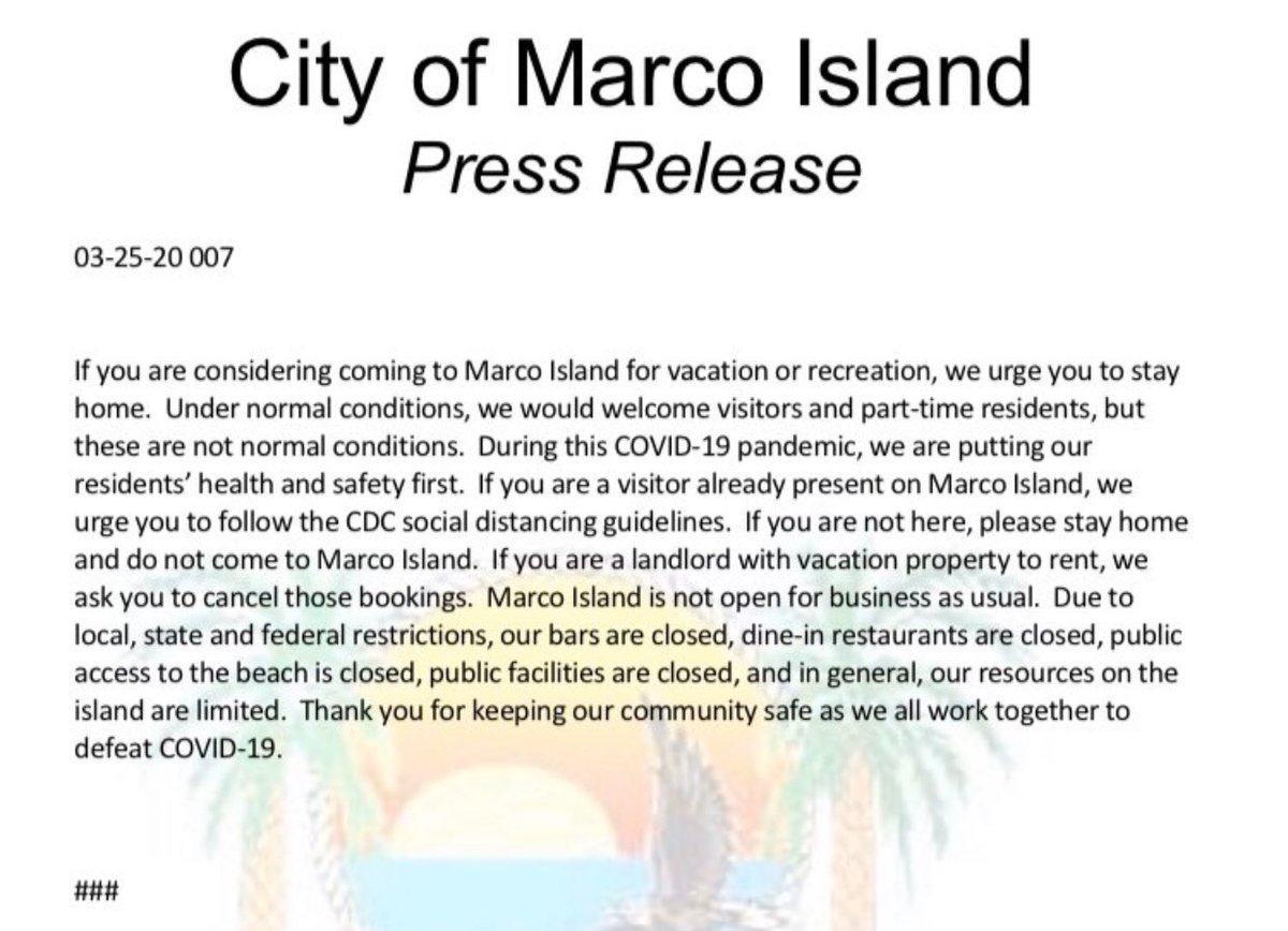 aaubs01's tweet photo. @vrbo even the police are saying do not come to Marco Island...give us our money back! #vrbofail https://t.co/FYfPY2v3JH