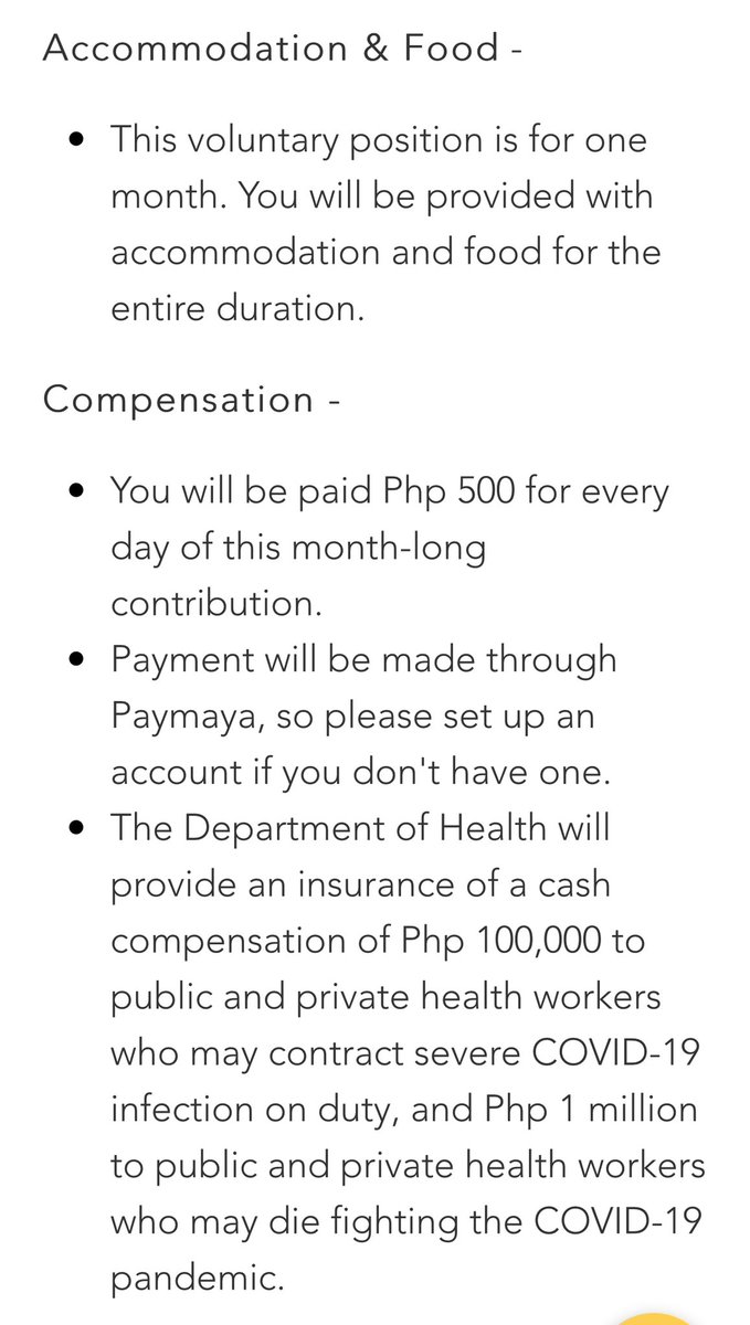 chamcabana's tweet photo. So the DOH is inviting volunteer doctors to be frontliners in COVID hospitals who will handle COVID-19 patients and who will be risking their lives in the line of duty with just.... 500 pesos per day?

Wow, di man lang daw natin deserve ang minimum.

HINDI BA NAKAKAGALIT? https://t.co/7HilzQexqV