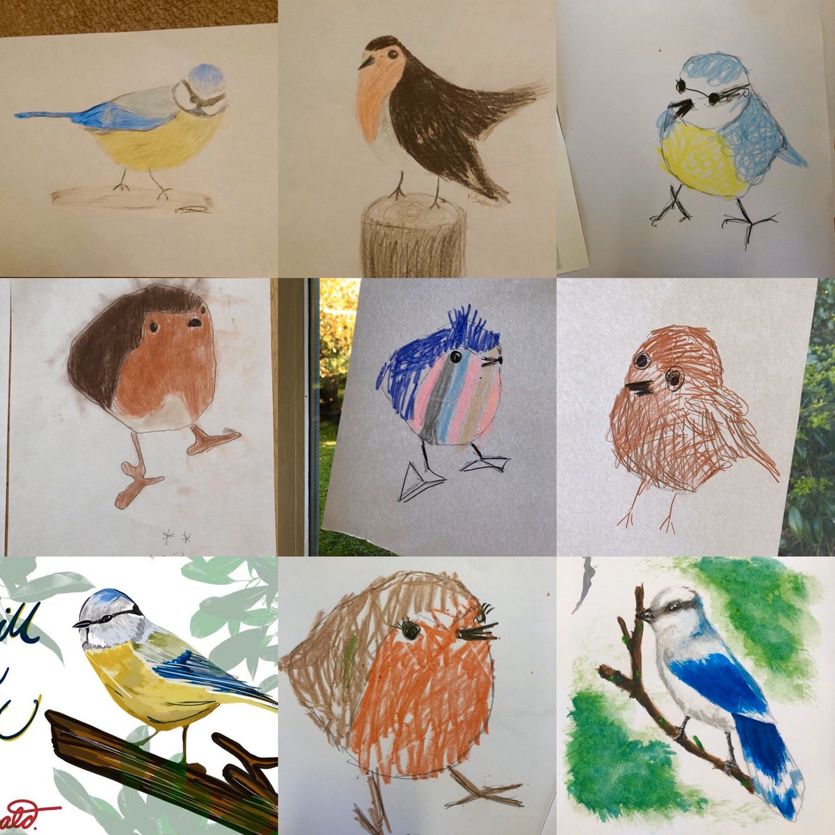 LynneDaviesArt's tweet photo. This has been so popular, it’s now a competition on my Facebook Page. I love all of your bird drawings so far 😍 Keep them coming. Winners get a needle felted chick in a box on Easter Sunday. 🐥... #freeartlesson #artcompetition #art #BeCreative #stayin #cantsleep #birds #nature https://t.co/Wxd8nUiMUH