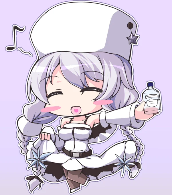 アヴローラさん 差分でアレを飲んで上機嫌 守りたいこの笑顔 #アズレン  #アズールレーン 