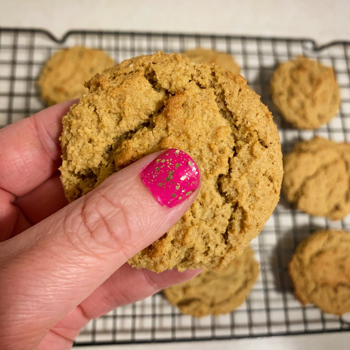 KFThorsness's tweet photo. Painted my fingernails in bolder colors than Iโd usually even use on my toes and made cookies at 8:00... I think Iโm getting the hang of this social distancing thing! ๐
๐ป๐ช
#cookietime #tackynails #socialdistancing https://t.co/LBMQW1Ig2z