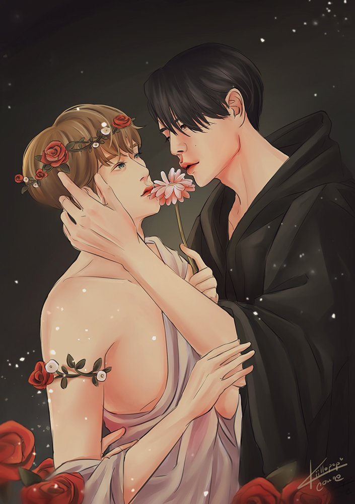 oh_willyou's tweet photo. 'He caught her to him and held her close.'

Persephone &amp; Hades 💕

#จอนแจ #johnjae #จอห์นแจ 
#กำหมัดฟอ https://t.co/qXsqZ6HCJi