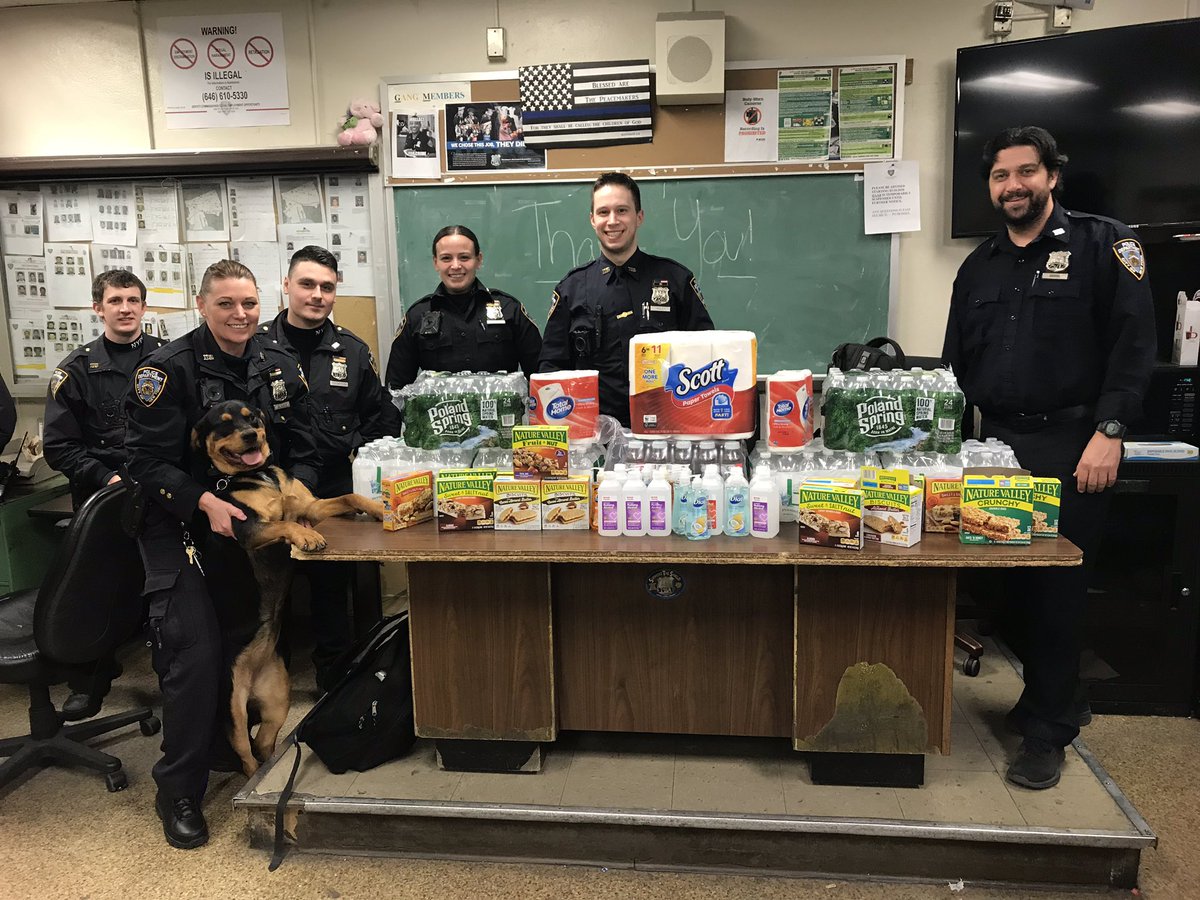 NYPD 106th Precinct (@nypd106pct) on Twitter photo Huge thank you to the employees at <a href="/cvspharmacy/">CVS Pharmacy</a> from the Levittown location for their generous donation! They put together their own funds to supply our officers with a few necessities to stay hydrated and safe as possible! #NYPDConnecting Huge thank you to the employees at <a href="/cvspharmacy/">CVS Pharmacy</a> from the Levittown location for their generous donation! They put together their own funds to supply our officers with a few necessities to stay hydrated and safe as possible! #NYPDConnecting