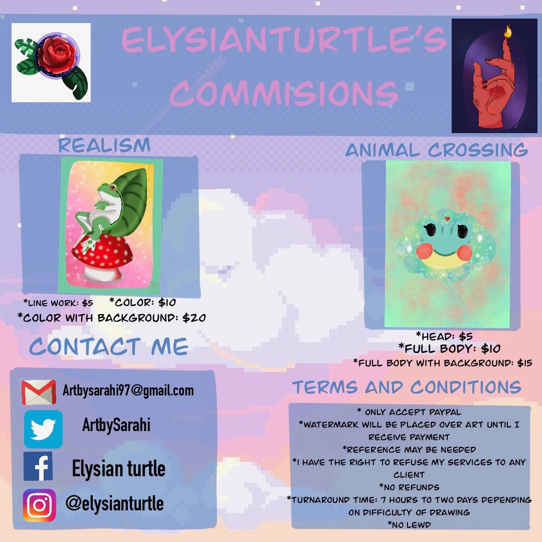 ArtbySarahi's tweet photo. I updated and fixed my commision page, i think it looks pretty cute lol #cute #art #artist #ArtistOnTwitter #Artshare #commissions #commisioning #takingcommisions #illustration #digitalart #digitalpainting #DigitalArtist #digitaldrawing https://t.co/LBSbr0vmjD