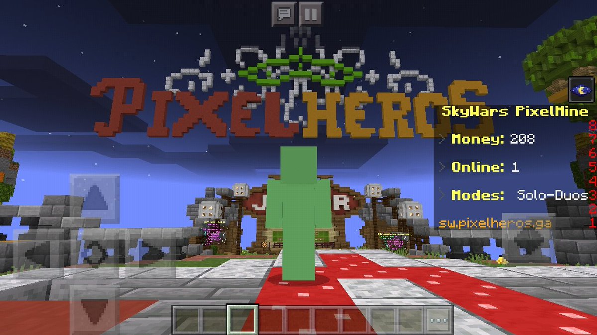 ZeusG69's tweet image. He perdido la cuenta de @MinelcGames_  De Mi Server :c

Quiero Informarle Que Nos Vamos A @PixelHeroServer Ahí Estoy trabajando junto a @ImMadDev1 :v

Él Server Esta Open V 1.14

Contamos Con SkyWars And BuildUHC Pronto Mas Modalidades

IP: sw.pixelheros.ga 
Port: 25609