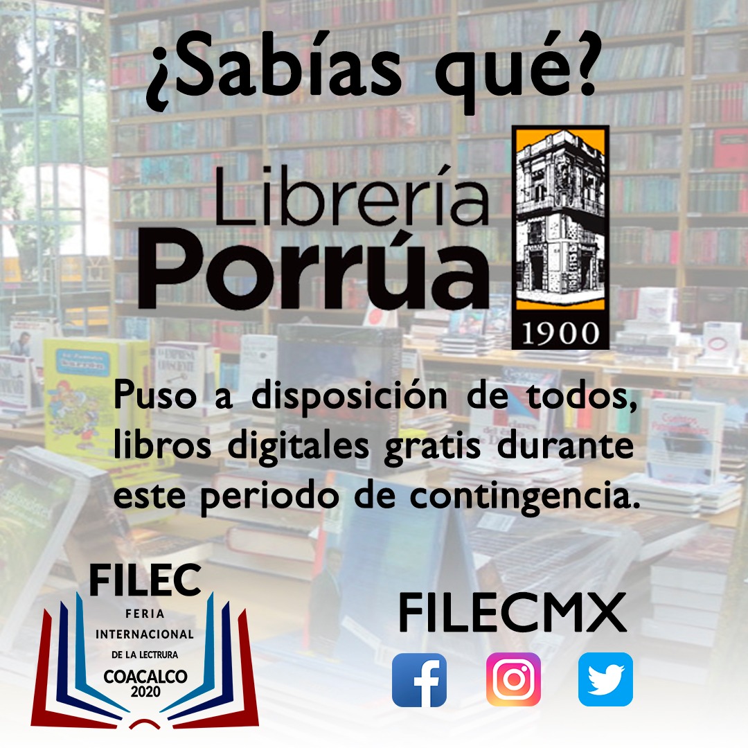 FILEC21's tweet photo. Información que cura. @libreriaporrua #FILECoacalco #CoacalcoLee #YoMeQuedoEnCasa https://t.co/weXaJXysmQ https://t.co/2sMY5j6bqG