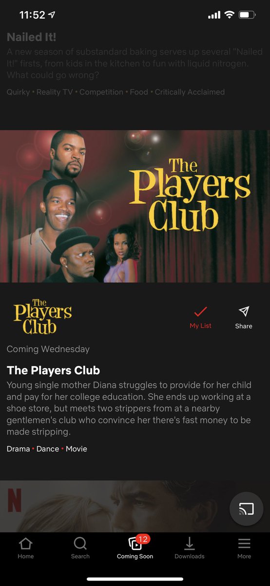uhhyawnah's tweet photo. PUBLIC SERVICE ANNOUNCEMENT: 

The Players Club is on Netflix!

I repeat, The Players Club is on Netflix!! https://t.co/yOZdWjluRO