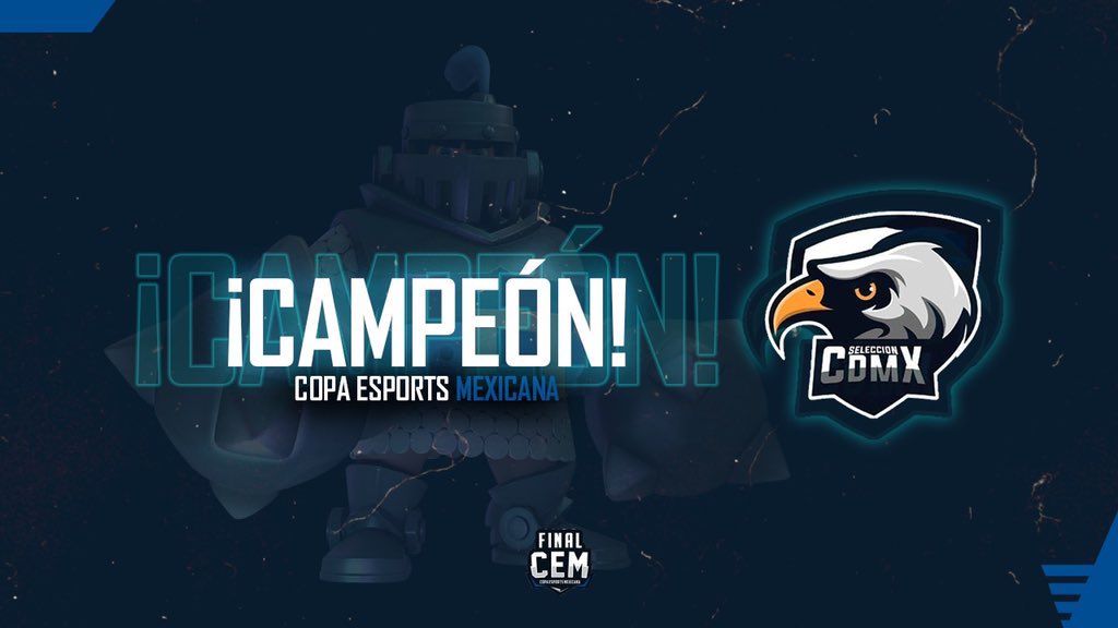 Seleccion_CDMX's tweet photo. 🦅🏆 CAMPEONEEEES !!!! 

Nos coronamos campeones de la @CEM_GG con un contundente marcador de 3-0 VS una selección muy fuerte como lo es @SeleccionBC 

MVP’s:
🦅 @iEduardoValdez 
🦅 @GaboCr1003 

Capitán: 
🦅 @MarcoNav17 

#GoCDMX🦅 #FinalCEM🏆 https://t.co/k3zydyQKjN