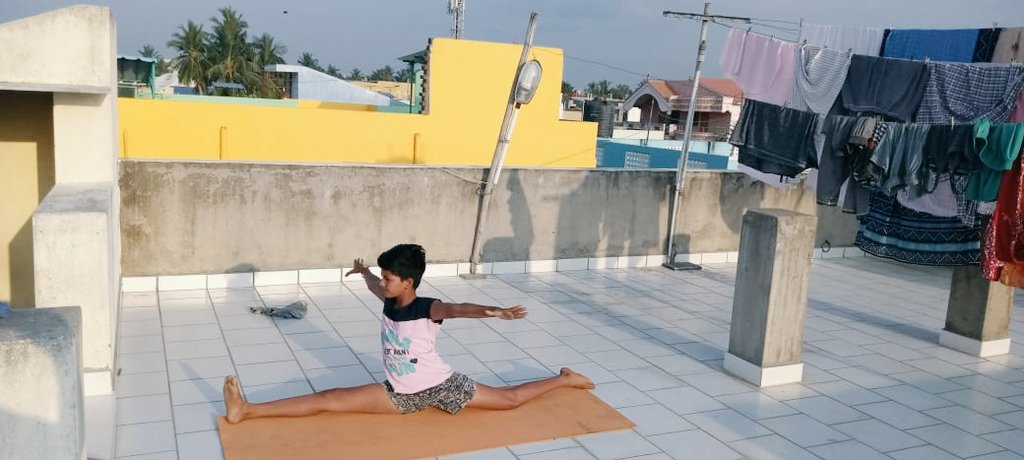 KshatriyaAnd's tweet photo. @KirenRijiju We Kshatriya academy students started simple training at their home itself. Kill the quarantine...with the fit nation.... https://t.co/T75dT89AeF