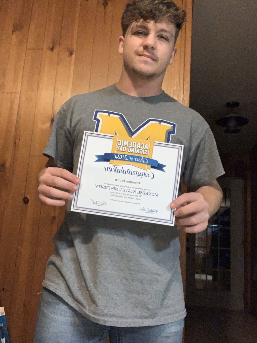 reallsaucy's tweet photo. 💙academic signing day💛 #McNeeseBound #FirstChoice @McNeese https://t.co/Wtbqjcq6Xe