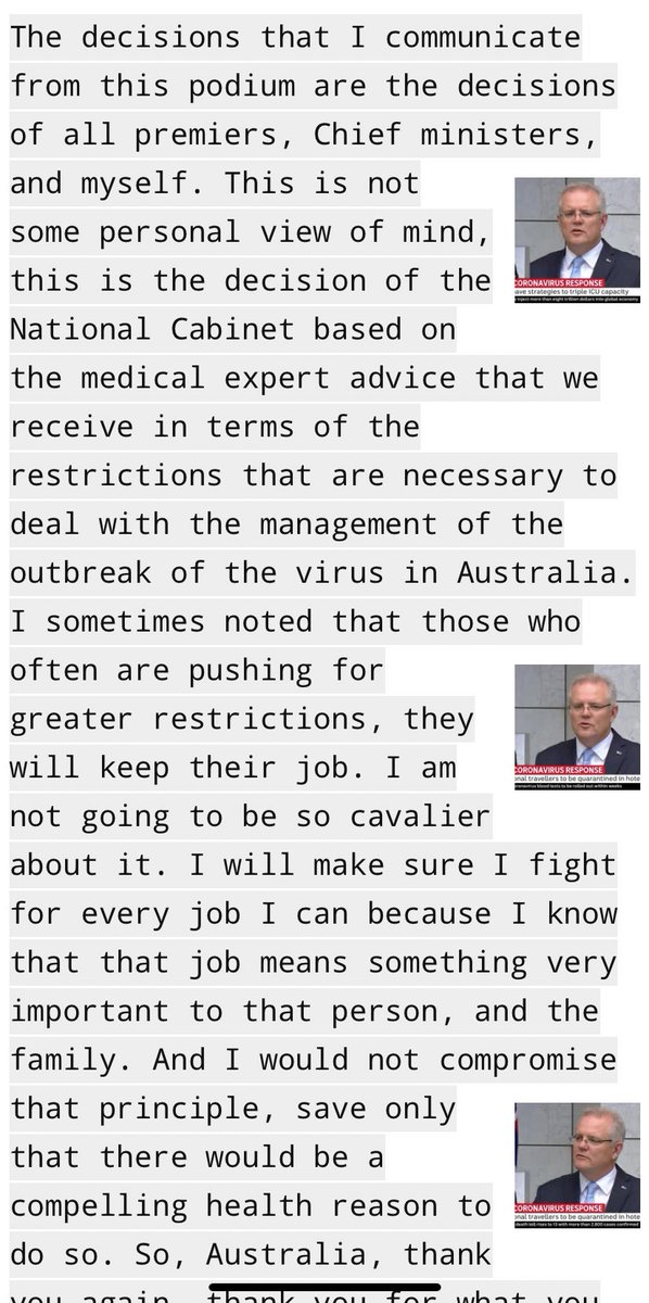 The Prime Minister Scott Morrison responds to a question from <a href="/Paul_Karp/">Paul Karp</a> asking for the modelling underpinning the government’s decision on restrictions #coronavirusau