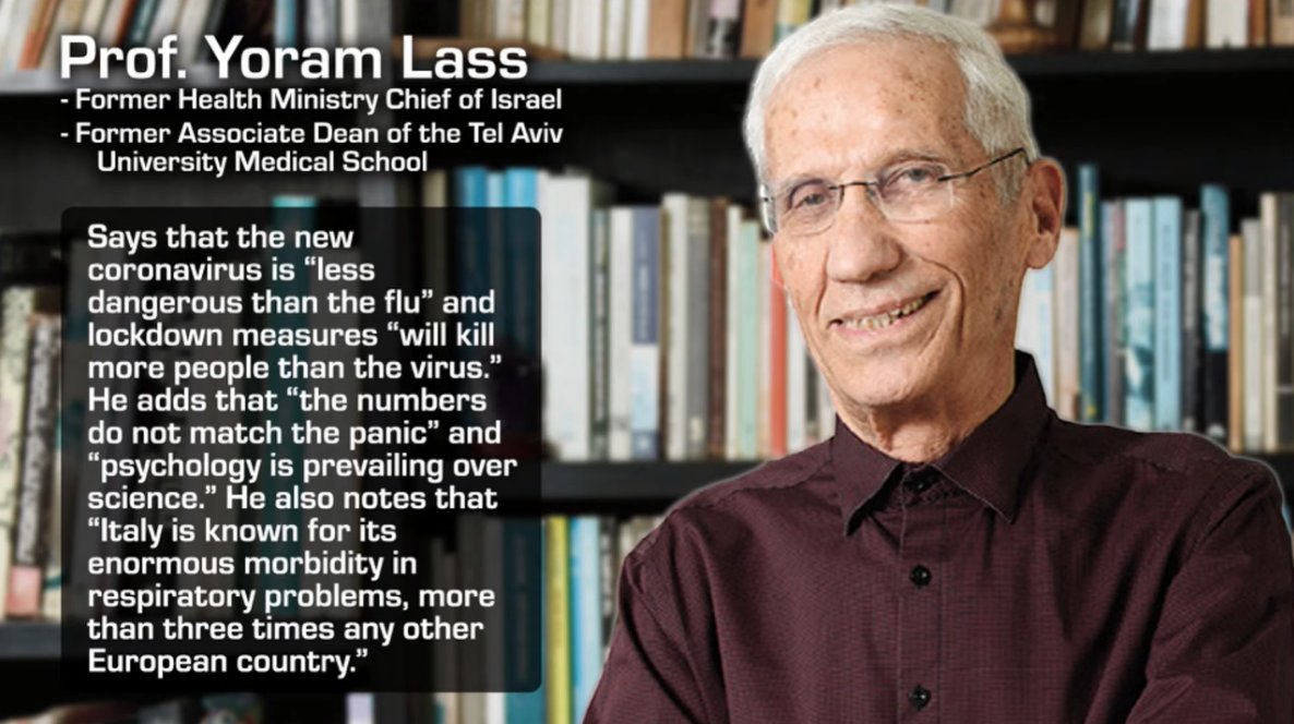 10/ Professor Yoram Lass #coronavirusaustralia  #CoronaLockdown  #CoronaVirusHOAX