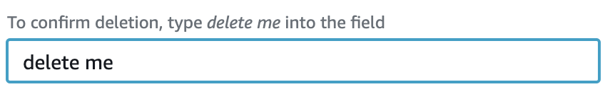 poplindata's tweet photo. That unintended existential confirmation from @awscloud before you delete a resource. Am I meant to feel like this @jeffbarr ? https://t.co/lPIPfUH7F2