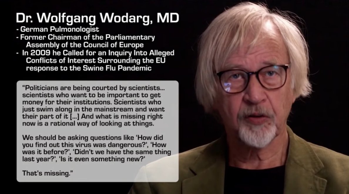5/ Dr. Wolfgang Wodarg, MD #coronavirusaustralia  #CoronaLockdown  #CoronaVirusHOAX