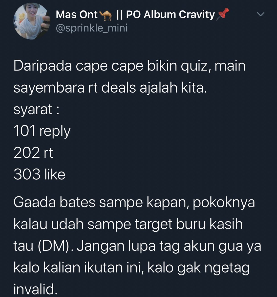 adenacityxx's tweet photo. [CAN U HELP ME? 👉🏻👈🏻😭]
Aku main rt deals sm kak @sprinkle_mini , 
Can u help me ? 
To get 101 REPLY 202 RT AND 303 LIKES😭🍎🥑🌈😡💫💞😍❣️ 

Please, Help me. 
by the way have a good day everyone!!!🪐💙😊✨ https://t.co/oSpUhSSyvD