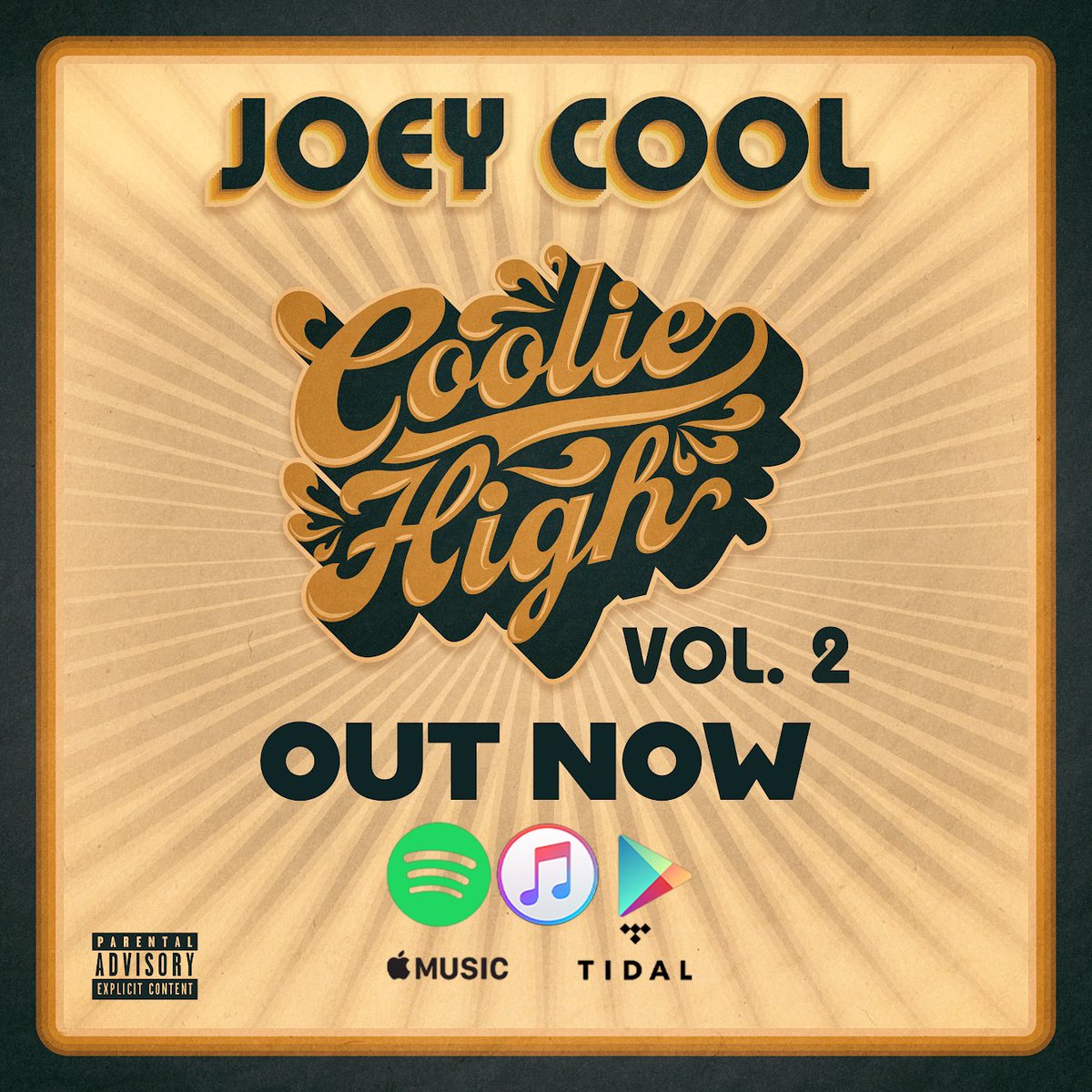 therealJoeyCool's tweet photo. Here we go! The next volume in the “Coolie High” series. Now streaming everywhere. Check me out and lemme know what you think!! Thank you for listening. Link in bio. #joeycool #CoolieHigh #strangemusic https://t.co/OkPK3MHHm6
