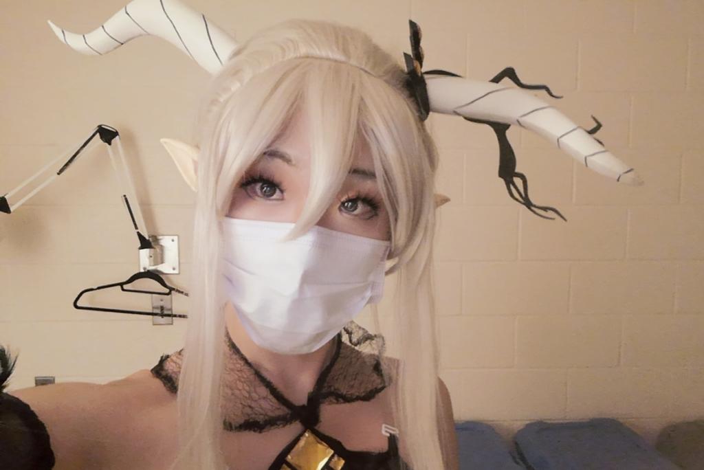 感觉还不错嗷（就总是感觉有种圆角的感觉 #男の娘 #cosplay #闪灵泳装 #可爱的男孩子 #女装男子 https://t.co/UkQEgE35AH