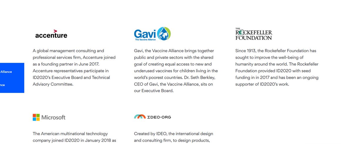 Will come back to this later.You don't say  #Rockfeller  #BillGates and their proxy corporations and global elitist wanting to have vaccines with tiny microchips in them. That's not creepy  #CoronaVillains  #COVID19  #ID2020 https://id2020.org/alliance 