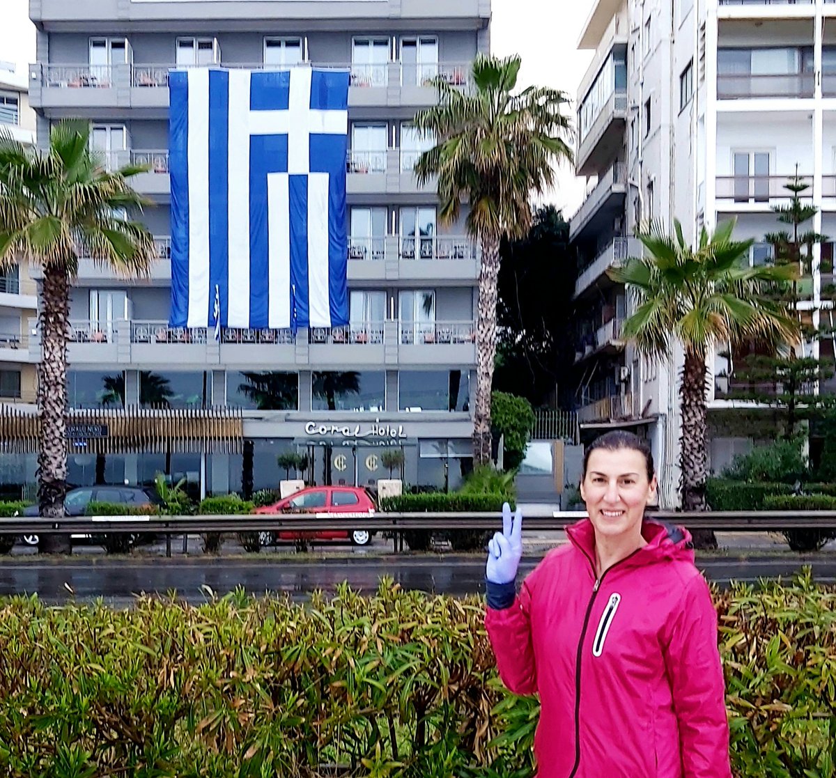 voulakozo's tweet photo. KEEP EXERCISING IN OR OUT !!! always following the instructions!!! Best antidepressant for quarantine period!!! Even if it's  raining as it did today in Athens!!! 🇬🇷💪✌   #rainyday #keepwalking #keeprunning #keepexercising  #olympiansagainstcovid19 #StayHome #staystrong https://t.co/Hi6DWEQYNe