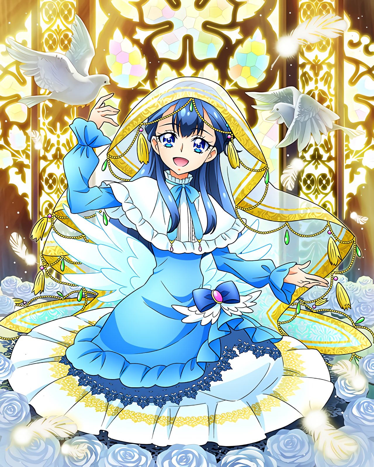 たいち 青キュア ドレスアップ さあや ヒーリングブルードレス ユニ スペクトルプリズムドレス キュアぱずありがとう T Co Cb8enytxek Twitter