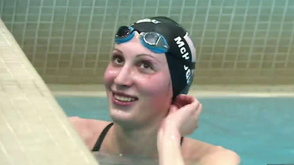 A Northeast Philadelphia swimmer's Olympic dreams were delayed due to the coronavirus pandemic. <a href="/JClarkNBCS/">John Clark</a> interviews <a href="/AllyMcHugh14/">Ally Collins</a> on.nbc10.com/ezKxupQ