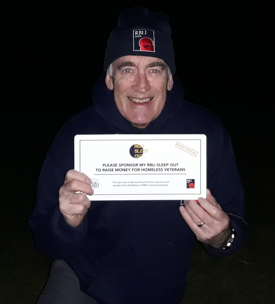 Cold night for a great cause, help us reach our target before breakfast.