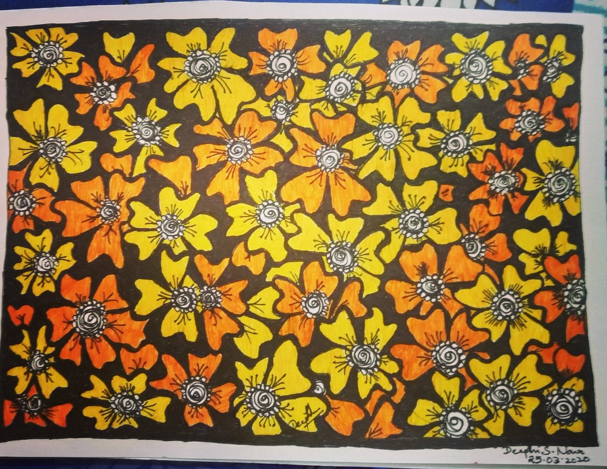 ripsandstil's tweet image. I want to be a flower filled with all colors bright,
With enchanting fragrance lingering  throughout the night!
I want to be a flower that blooms to attract the bees,
and have people believe in 'hope' whenever they see me!
(c) Deepthi Nair
#randomscribbles #artmeditation