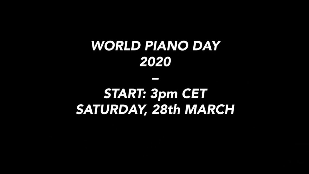 사회적 거리두기로 힘든 하루하루를 보내고 있는 칭구들 안녕? 28일 토요일 세계 피아노의 날을 맞아 성진쵸랑 키신 등등 최정상급 피아니스트들이 유튜브에서 온라인 콘서트를 한다는 거 아시나요? 각자 집에서 폰으로 촬영한 영상을 이어서 보여준다구 함! 밤 11시에 같이 보자!🎹 #StayatHome