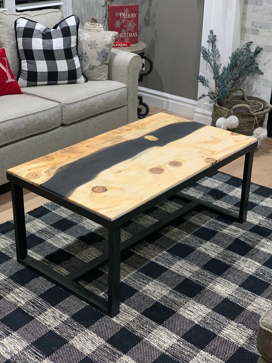 connor_johnsen's tweet photo. Excited to share this item from my #etsy shop: Sale-LIMITED TIME ONLY-Live edge ash with black river coffee table https://t.co/cxGVkfjWc1 https://t.co/7fvU47J2lJ