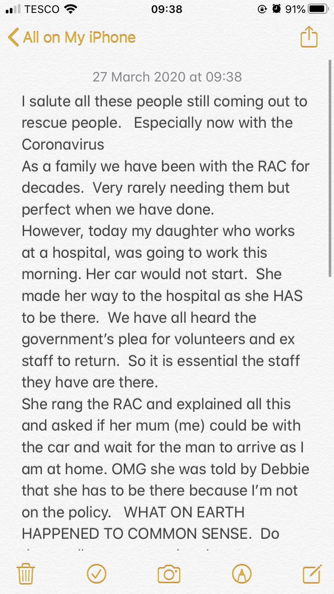 michellej84's tweet photo. @TheRAC_UK This happened to my sister and Mum this morning! Absolutely ridiculous! https://t.co/LsZDRKfQ6i