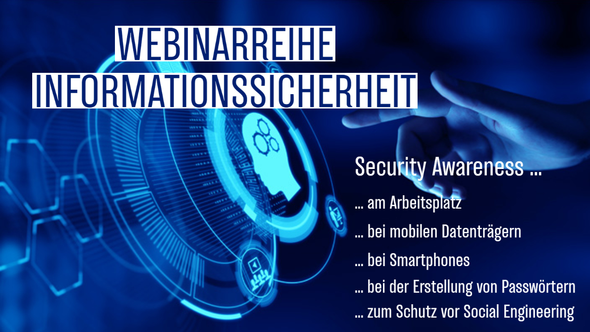 Mit unserer aktuellen Webinarreihe zum Thema Informationssicherheit sensibilisieren wir Sie für einen sicherheitsbewussten Umgang mit Ihren persönlichen Daten &amp; Ihrer IT. Jetzt Webinar-Thema auswählen, anmelden &amp; 
 gegen aktuelle #Cyberrisiken wappnen!
tinyurl.com/thx5ywa