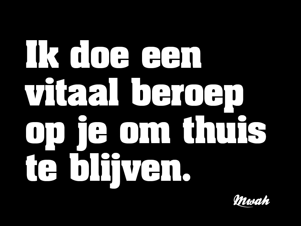 #vitaalberoep #thuisblijven #corona #quotes #mwahnl